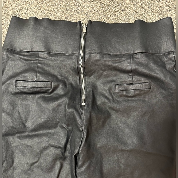 SOLD Sz 10 pleather lined high rise pants - Picture 6 of 9